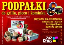 PODPAŁKA EKOLOGICZNA do grilla, pieca i kominka K-LUMET