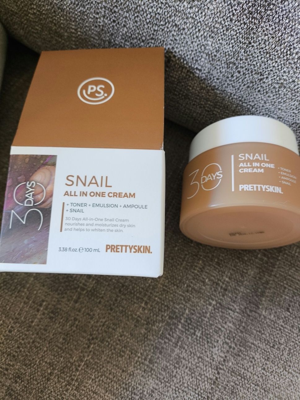 Creme de rosto Prettyskin 30 Days All in One Snail Cream 100ml