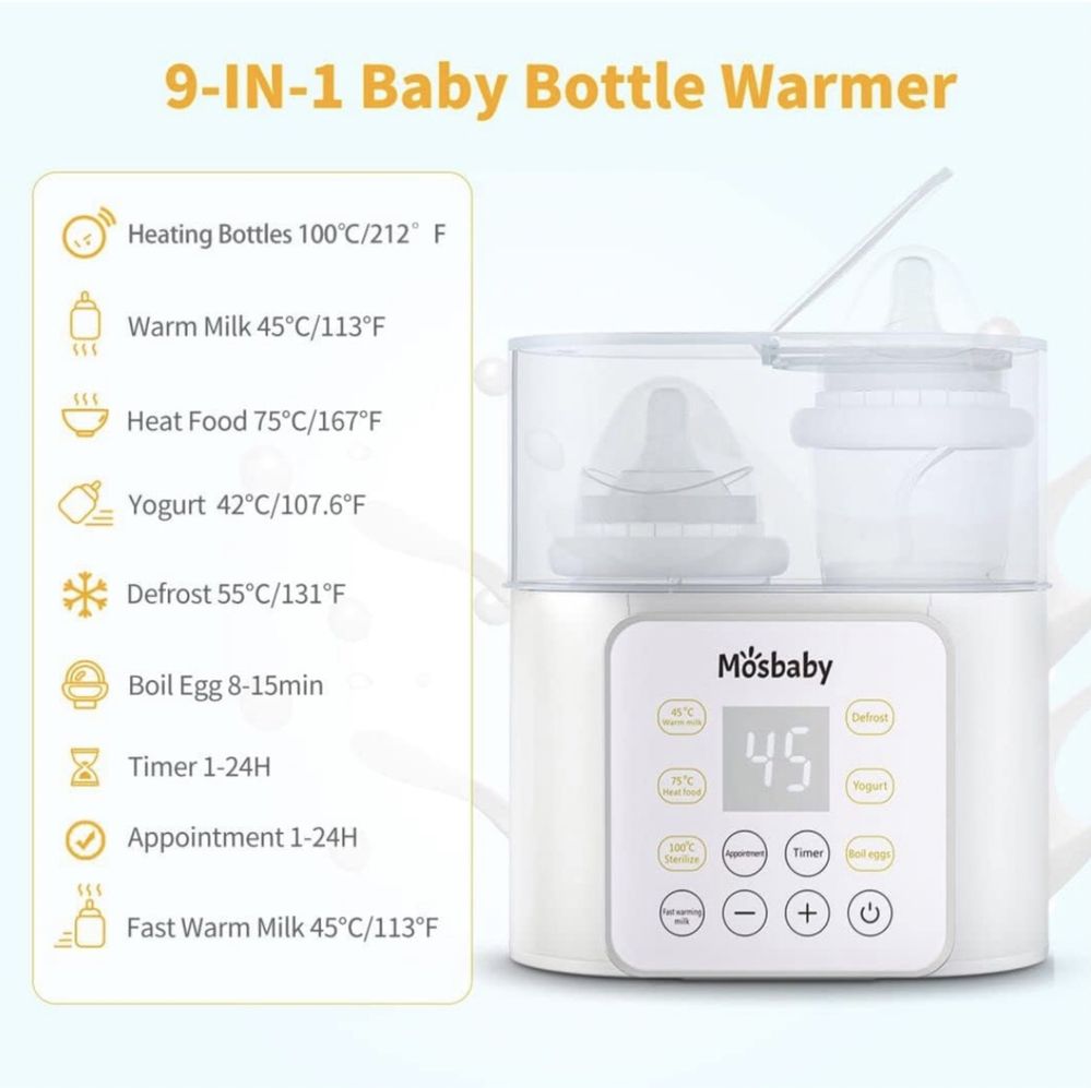 Aquecedor / Esterilizador biberões 9 in 1