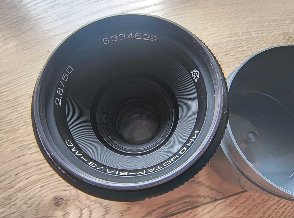 Obiektyw Industar 61 ogniskowa 50 mm o światłosile f2.8 Mocowanie M42