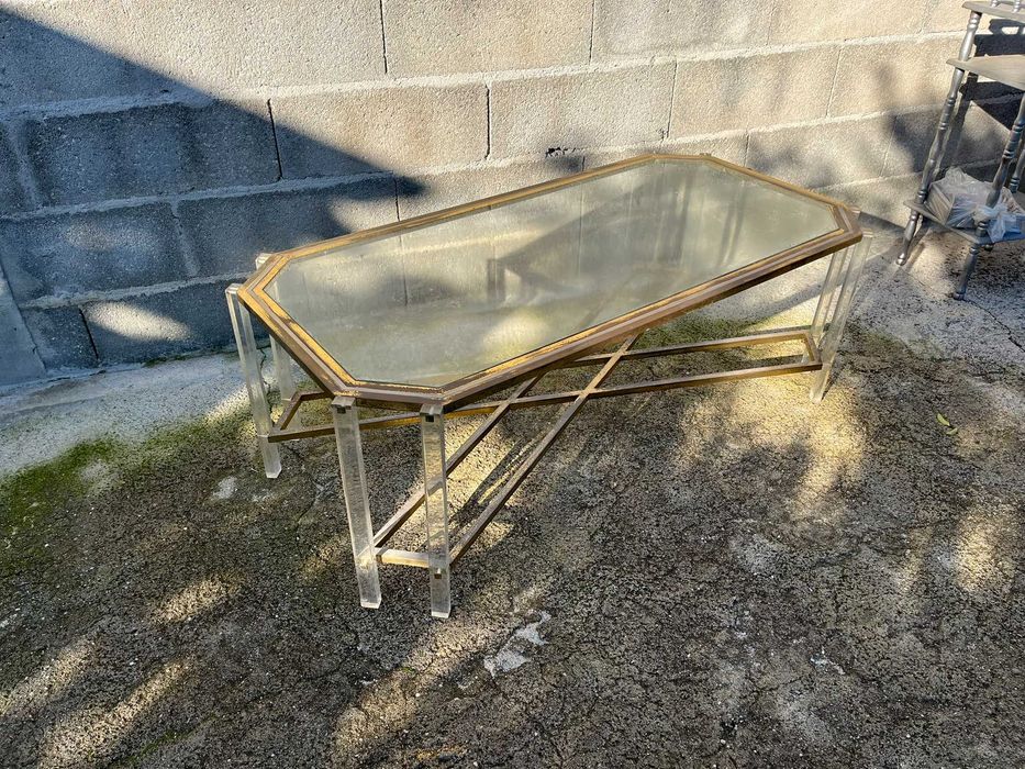 Mesa de Vidro Elegante (120 cm de tampo)