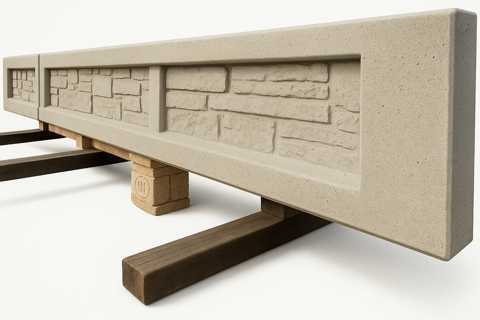 Podmurówka betonowa 246/250cm x 25/30 cm wysokości. Piaskowiec