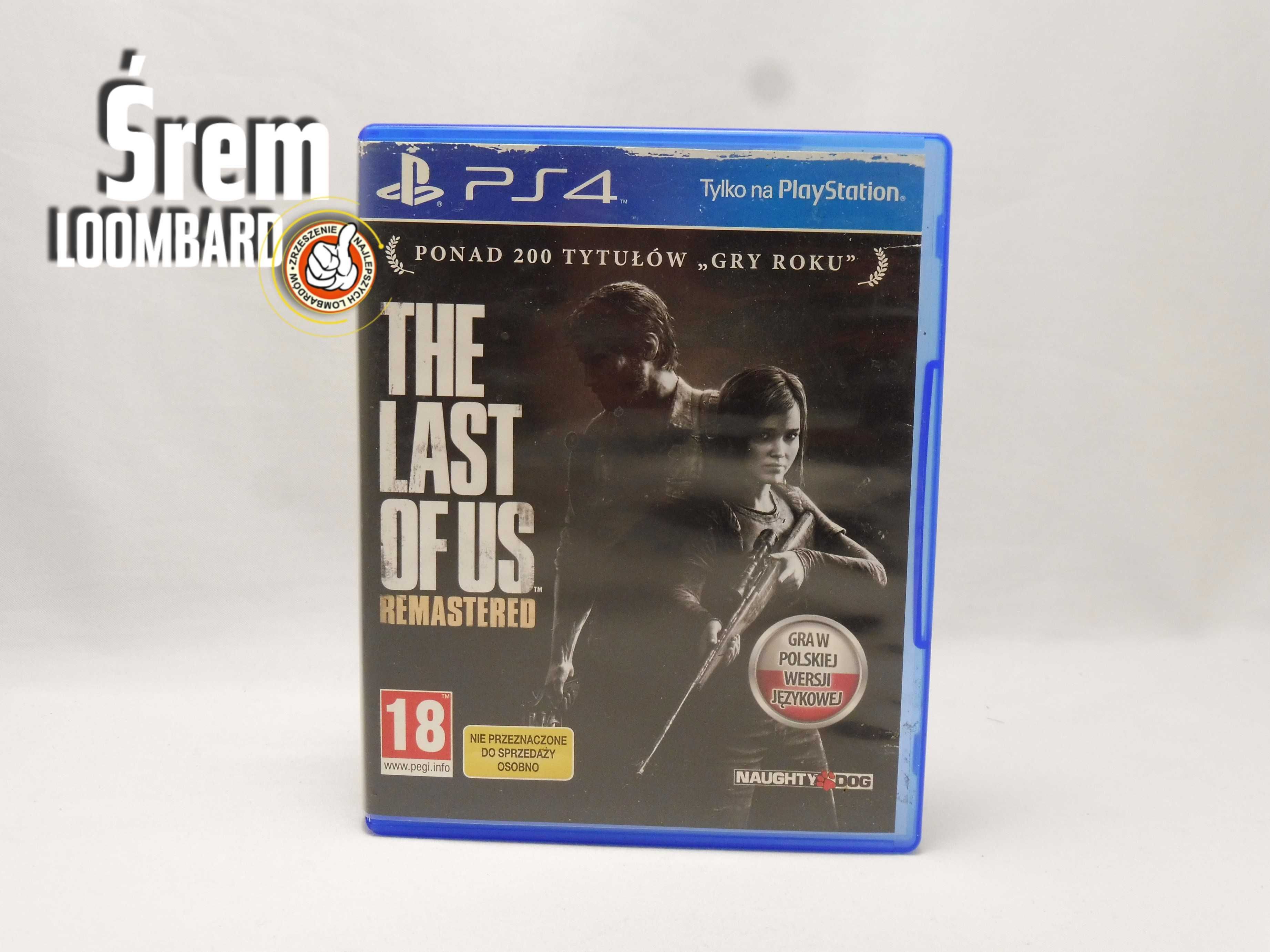 Gra The Last of Us Remastered PS4, db stan!