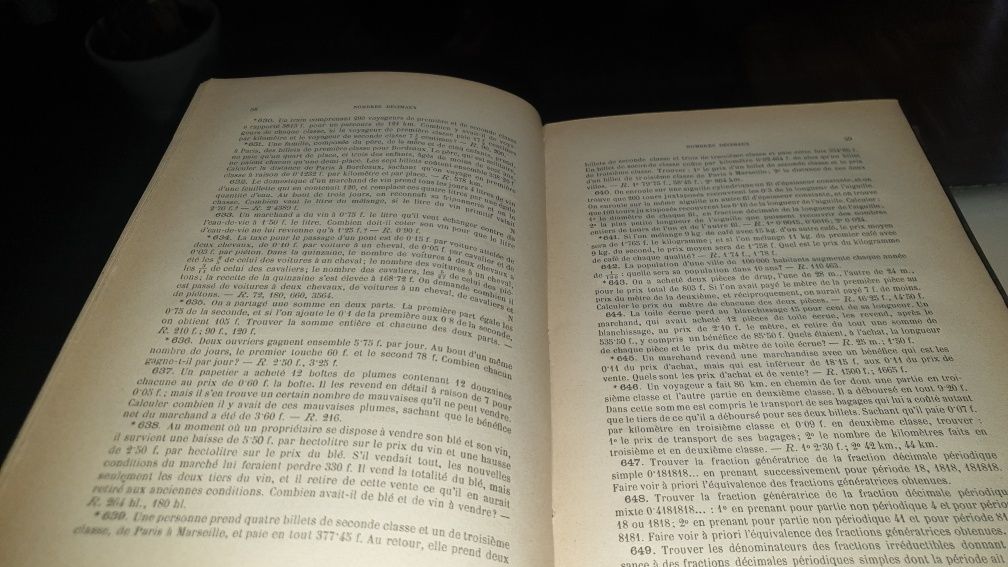 Książka Recueil problemès d'arithmétique wyd 1896