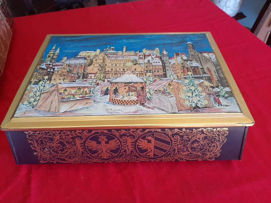 Varias caixas metálicas grandes antigas Vintage