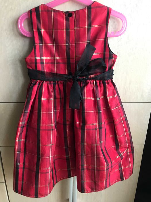 Sukienka na Święta w kratkę- Kidture 110-116 cm
