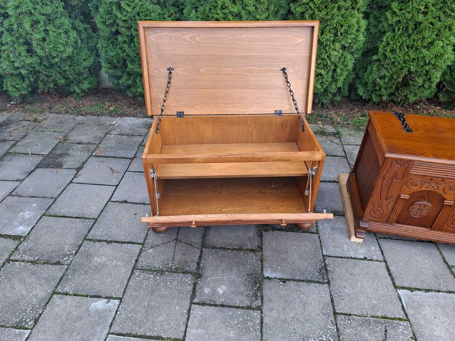 1x skrzynia, 1x komoda na buty