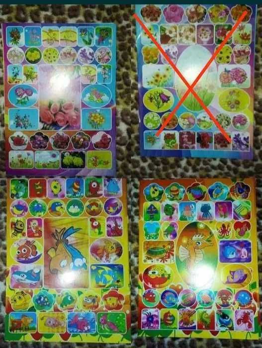 Наліпки паперові смайлы смайлики наклейки тварини транспорт ЛИСТ