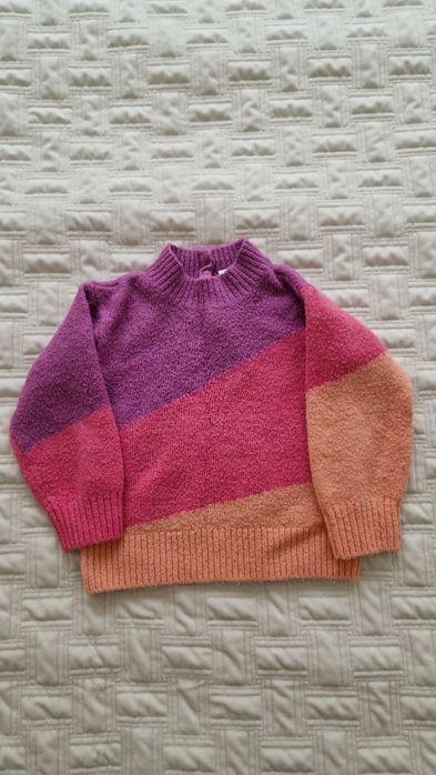 Kolorowy sweter H&M 92