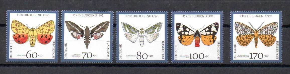 Znaczki Niemcy - Motyle