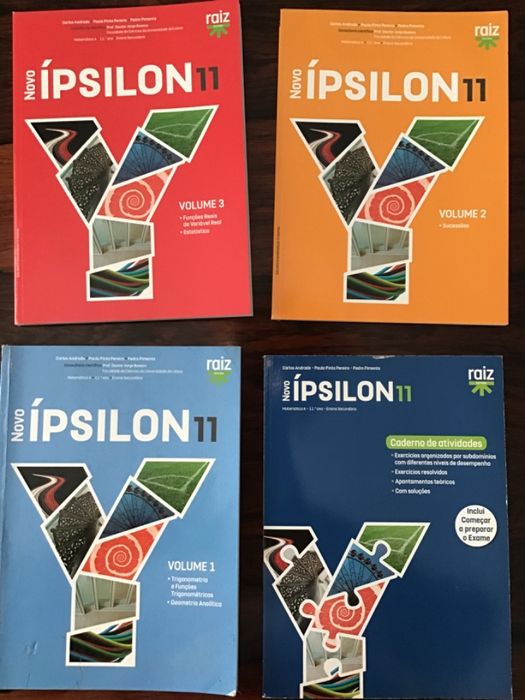 4 manuais / livros de exercícios de Matemática A, 11° ano
