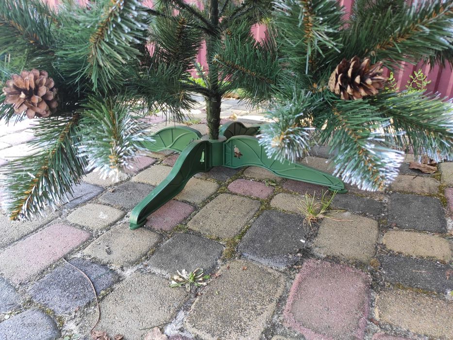 РОЗПРОДАЖ‼️ Ёлка искусственная заснеженная с шишками, штучна ялинка