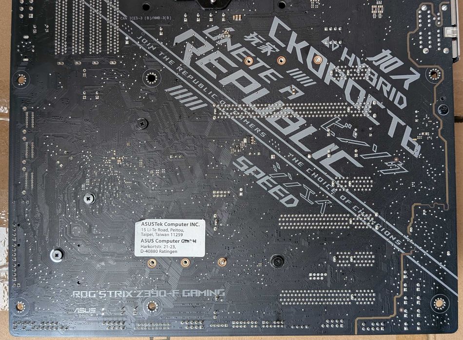 Płyta Główna ROG STRIX Z-390-F Gaming Uszkodzona
