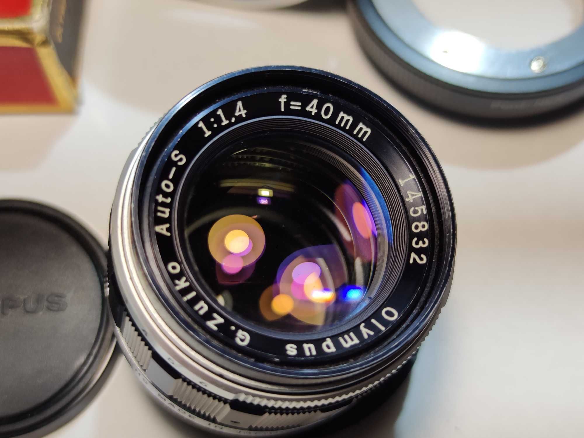 Olympus G Zuiko 40mm f/1.4 Pen-F+блэнда + Sony E Adapter