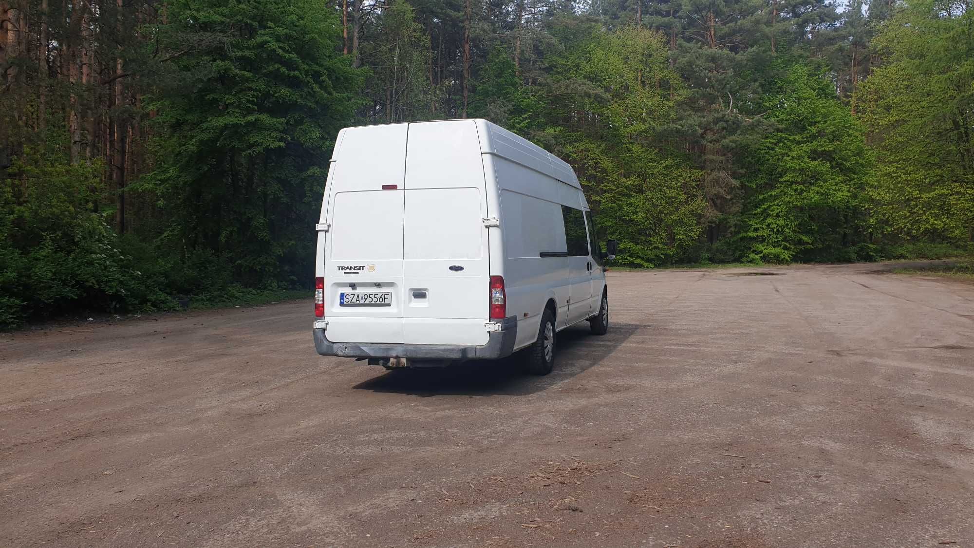 Ford Transit JUMBO 2.4 MAXI, Brygadówka-Doka 6-Osobowy,Fajna Zabudowa!