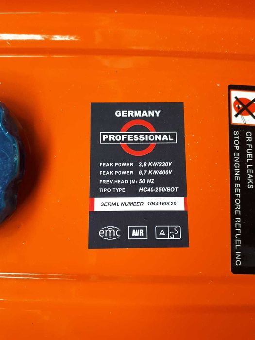 Agregat prądotwórczy Dorsburg DSG 710 3.8KW 6.7KW 230V 400V