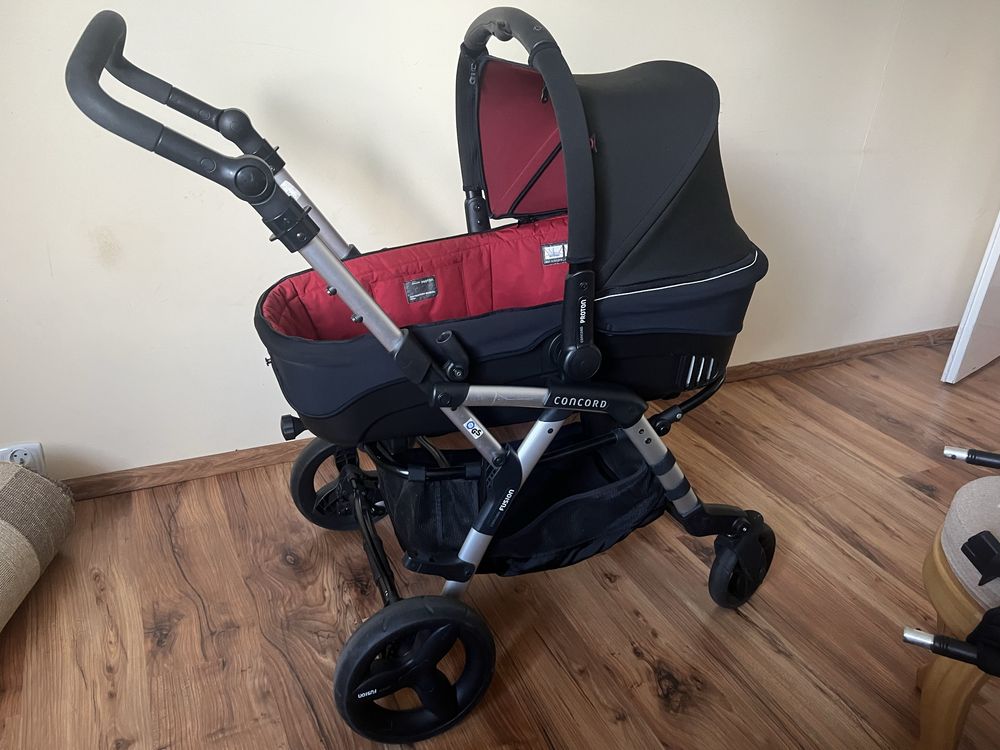 Wózek firmy Concord Fusion 3 w 1 + dodatkowa gondola firmy Maxi Cosi
