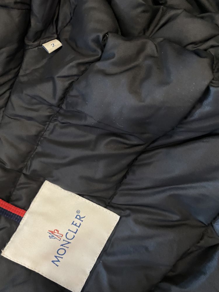 Kurtka puchowa zimowa moncler z jenotem rozm s 2