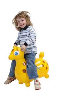 Skoczek dla dzieci żyrafa Gyffy Gymnic zabawka sensoryczna do skakania