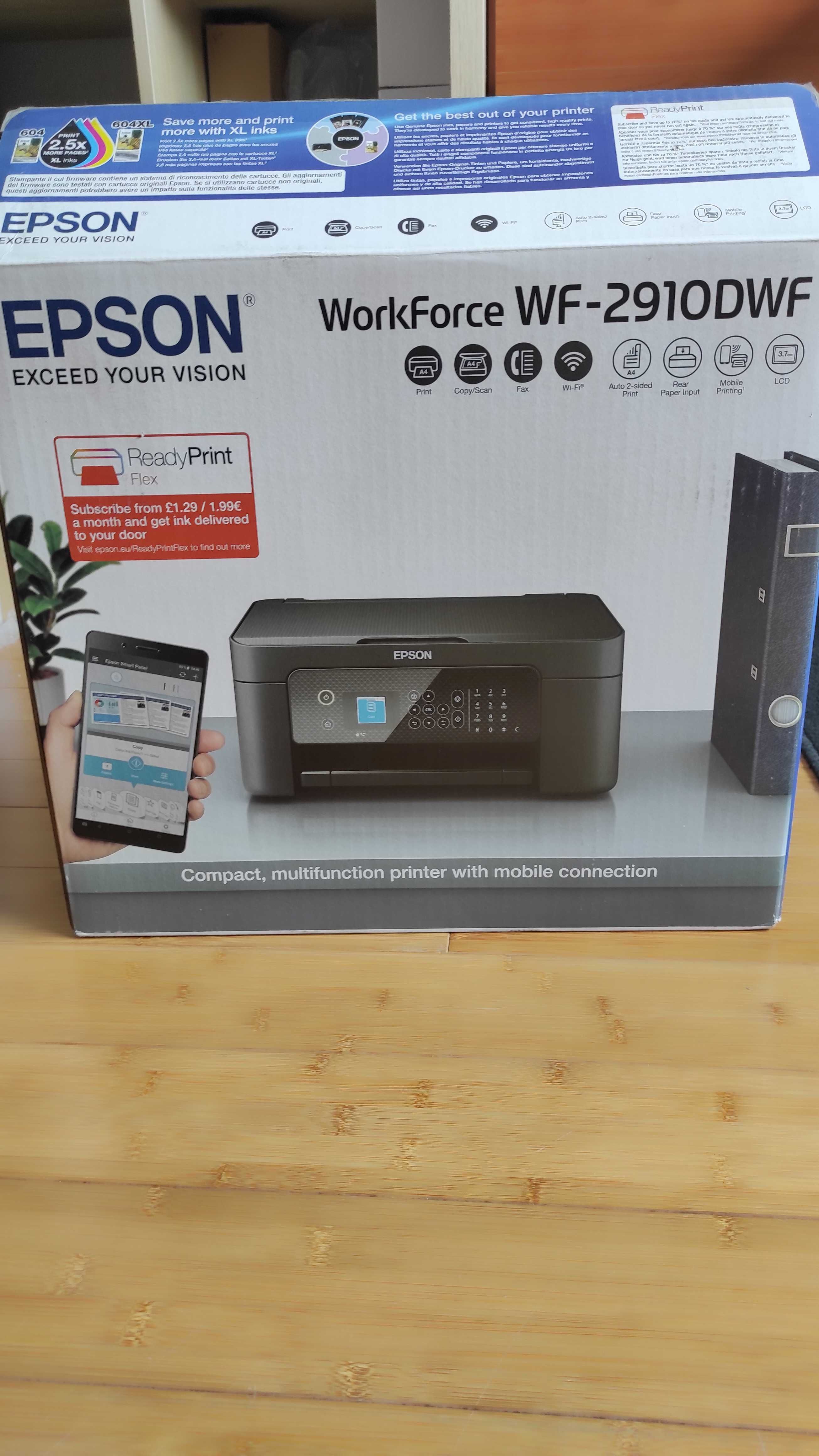 Impressora Multifunções A4 Epson Workforce 2919 DWF