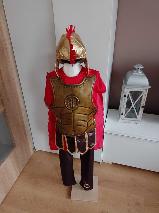 NOWY strój karnawałowy RZYMIANIN GLADIATOR WOJOWNIK 134/140 (308)