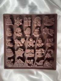 Forma silikonowa mix świąteczny 24 figurki kalendarz adwentowy