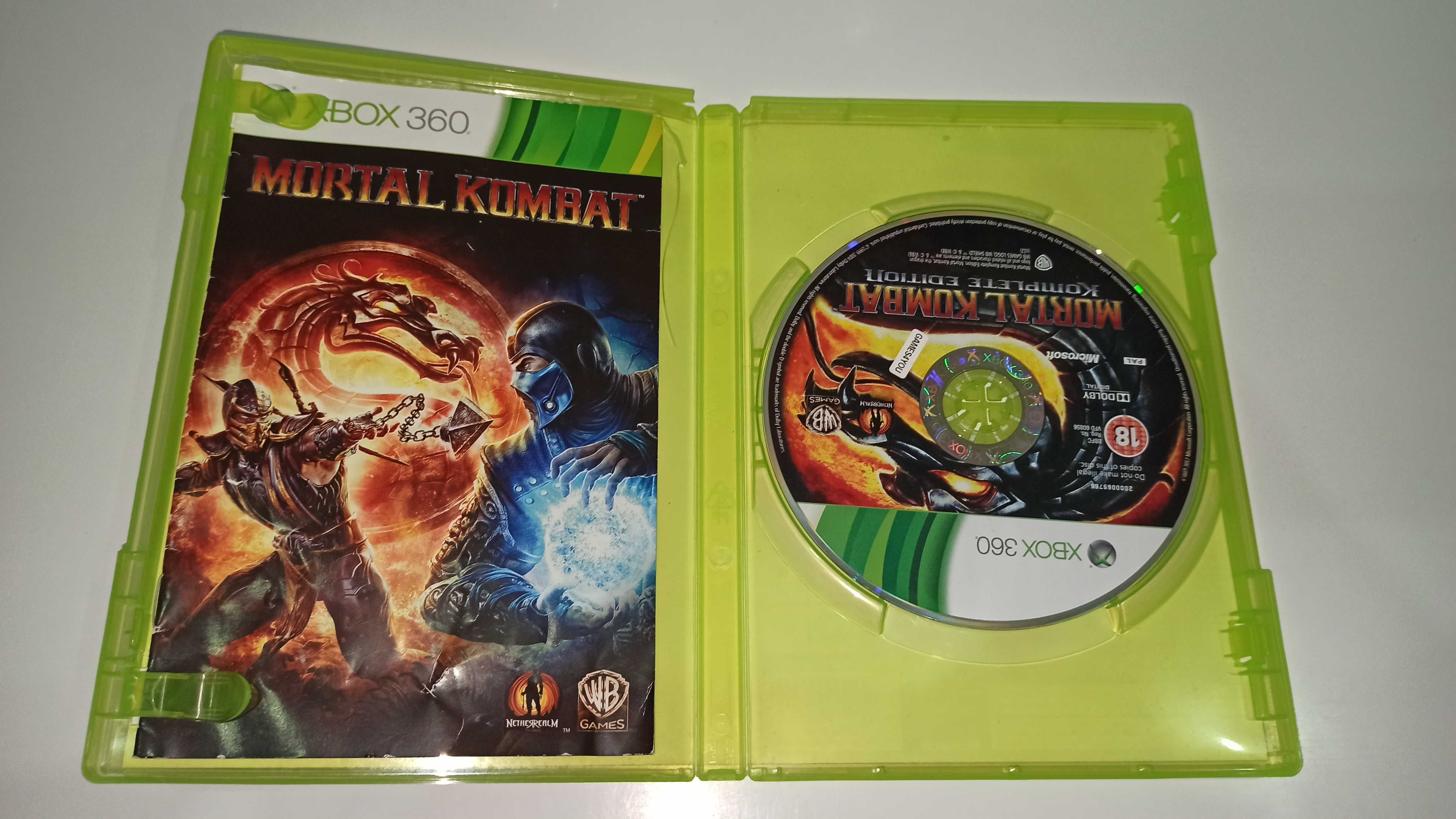 xbox 360 MORTAL KOMBAT KOMPLETE EDITION zawiera dodatkowe postacie