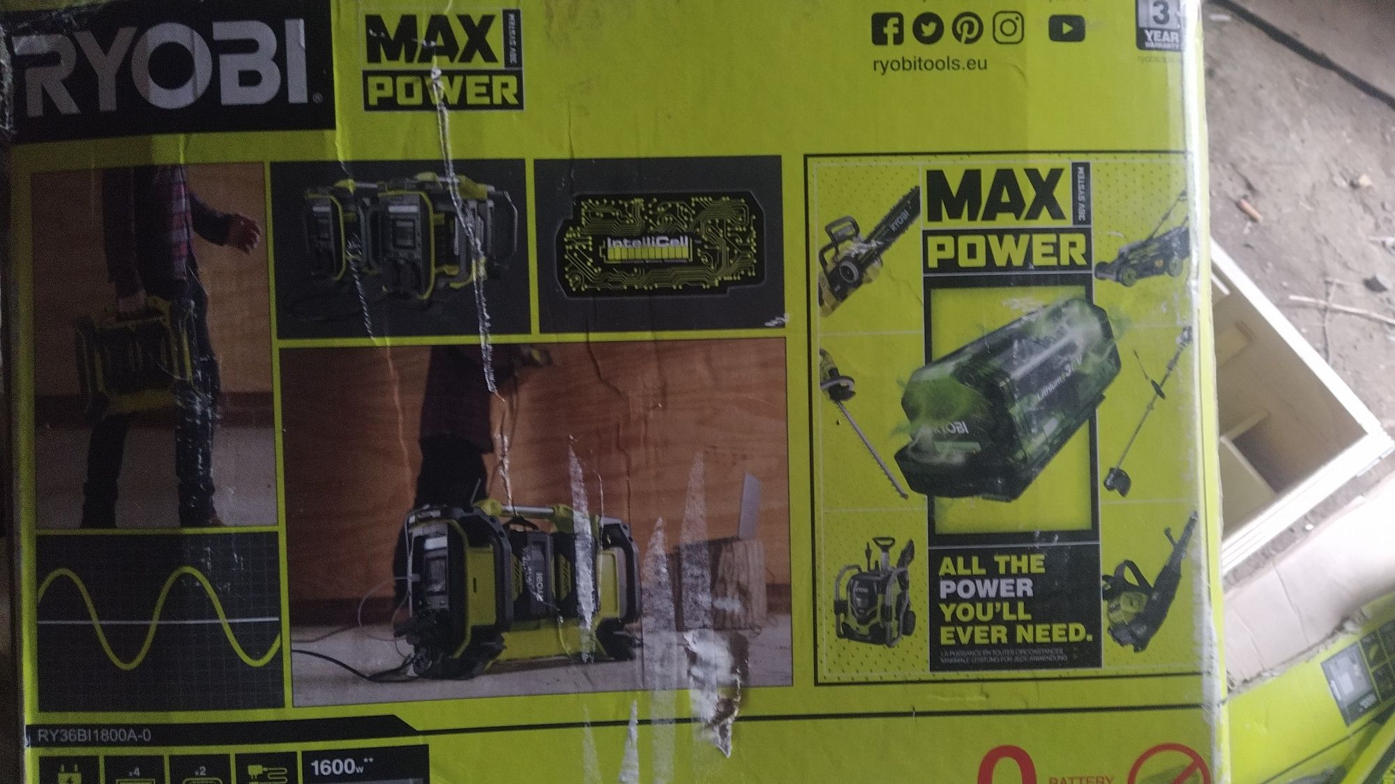 Електростанція ryobi 1800w