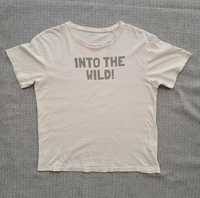 T-shirt chłopięcy z napisem "Into the Wild!",rozm. 164, Reserved