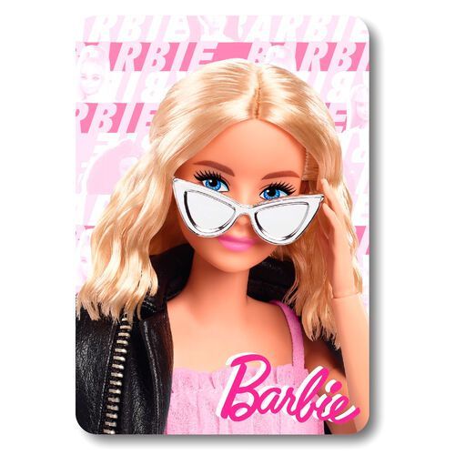 Kocyk dziecięcy koc polarowy + poduszka Barbie 100x140cm