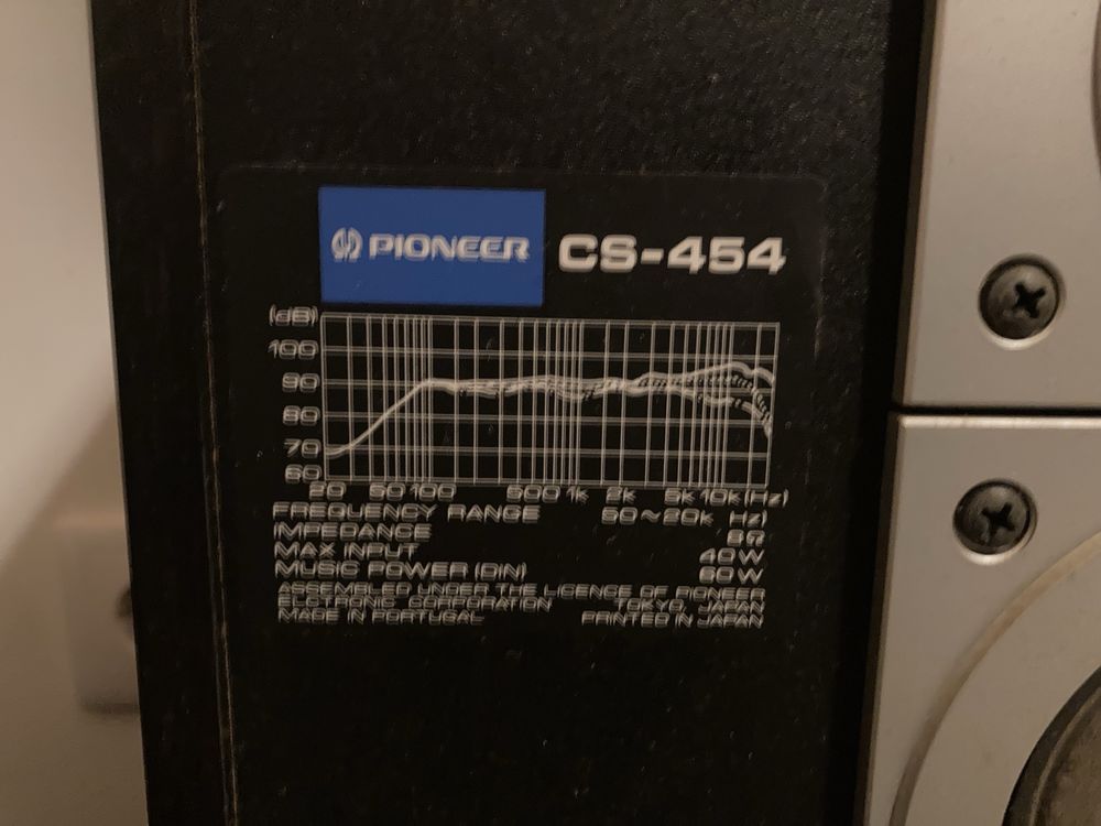 Amplificador + tuner Pioneer SA-6500 II + colunas