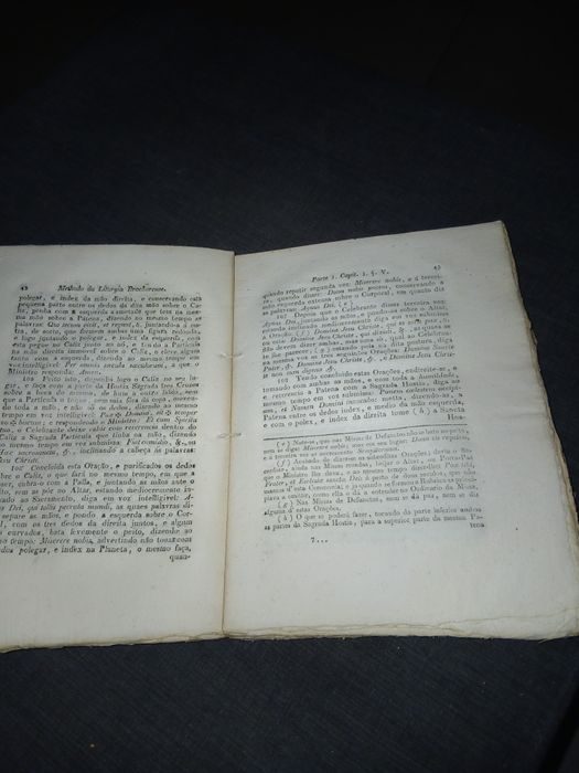 Antigo livro Religioso Ano 1837