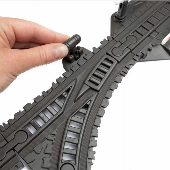 Elektryczna Kolejka Tor Retro Ciuchcia Lokomotywa + 2 Wagony