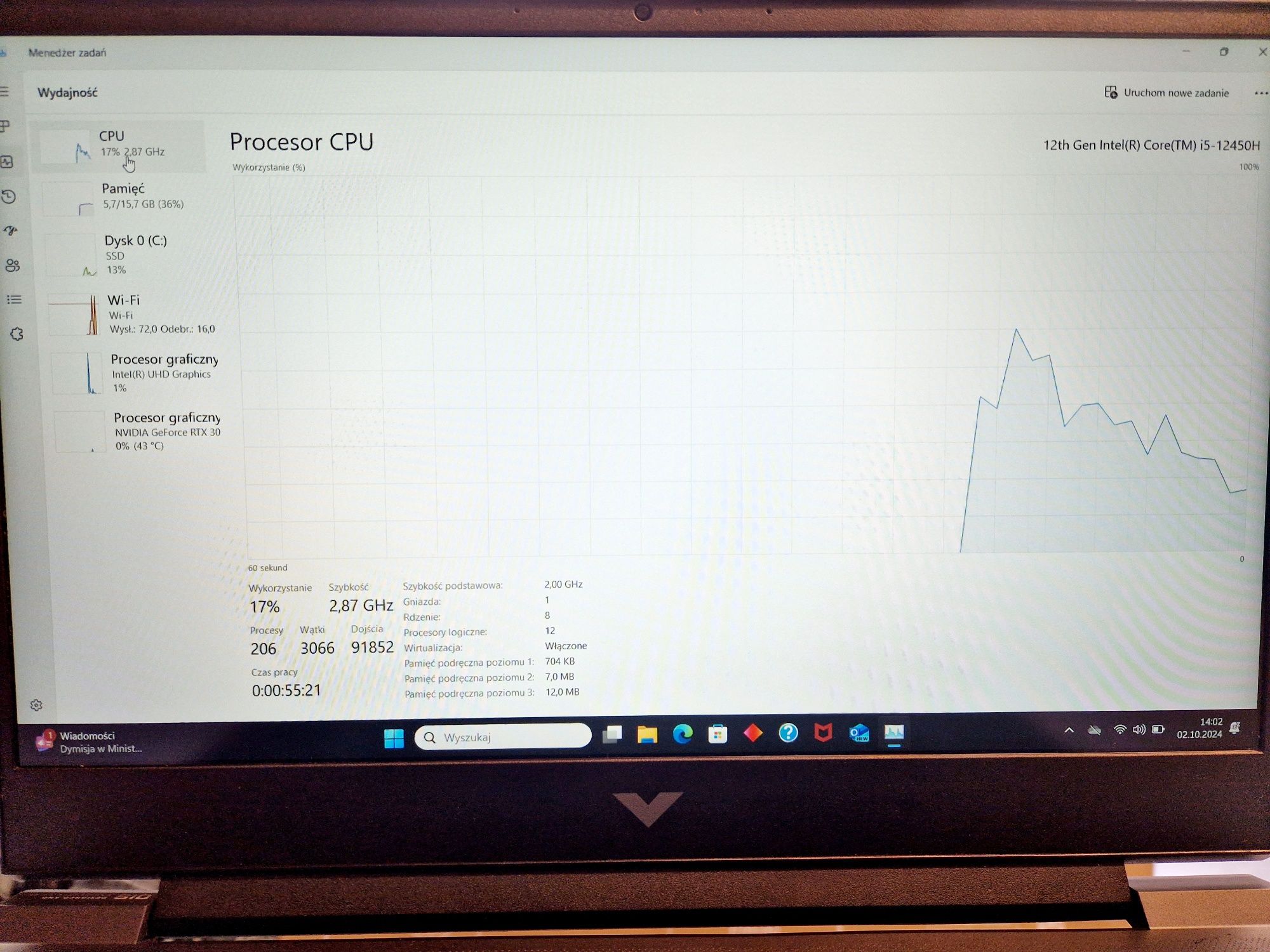 Laptop gamingowy HP VICTUS 15-FA0999, gwarancja, Komis Jasło Czackiego