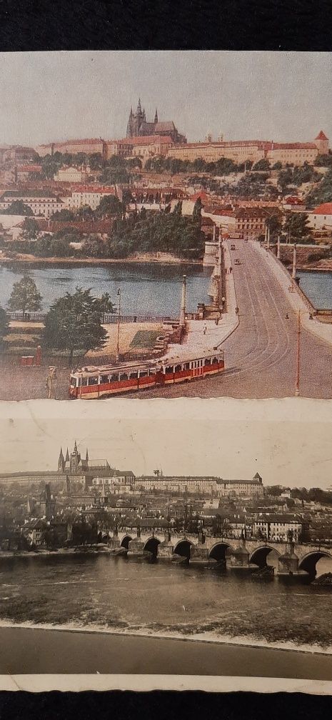 Stare pocztówki Praga Hradczany 1941 i 1960