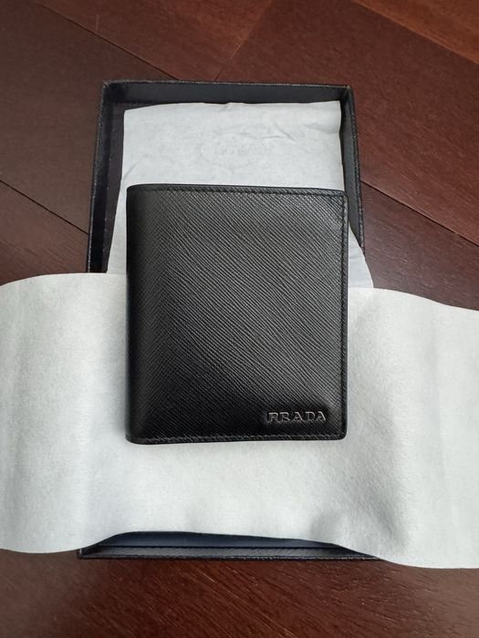 Carteira Prada Homem Preto/Azul