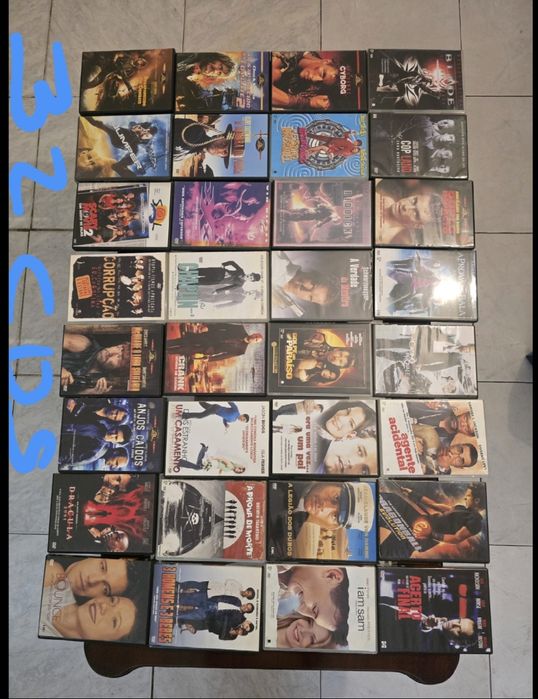 DVD'S  novos e usados em boas condições a 0 ,50 cêntimos  cada