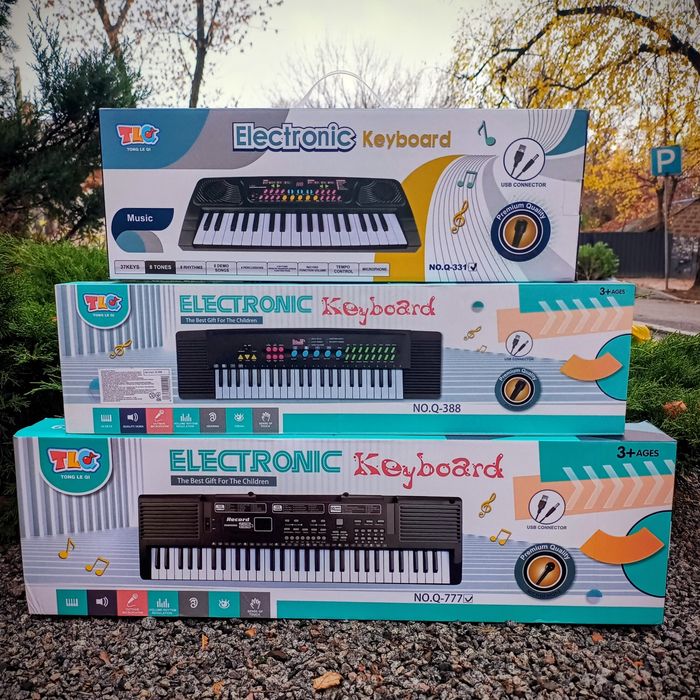 Піаніно дитяче, синтезатор дитячий LED екран,запис,тони,ритми,ефекти
