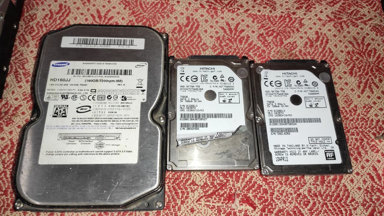 Hdd диски 250GB, 200GB, 160GB,40GB
samsung hd200hj 200gb -