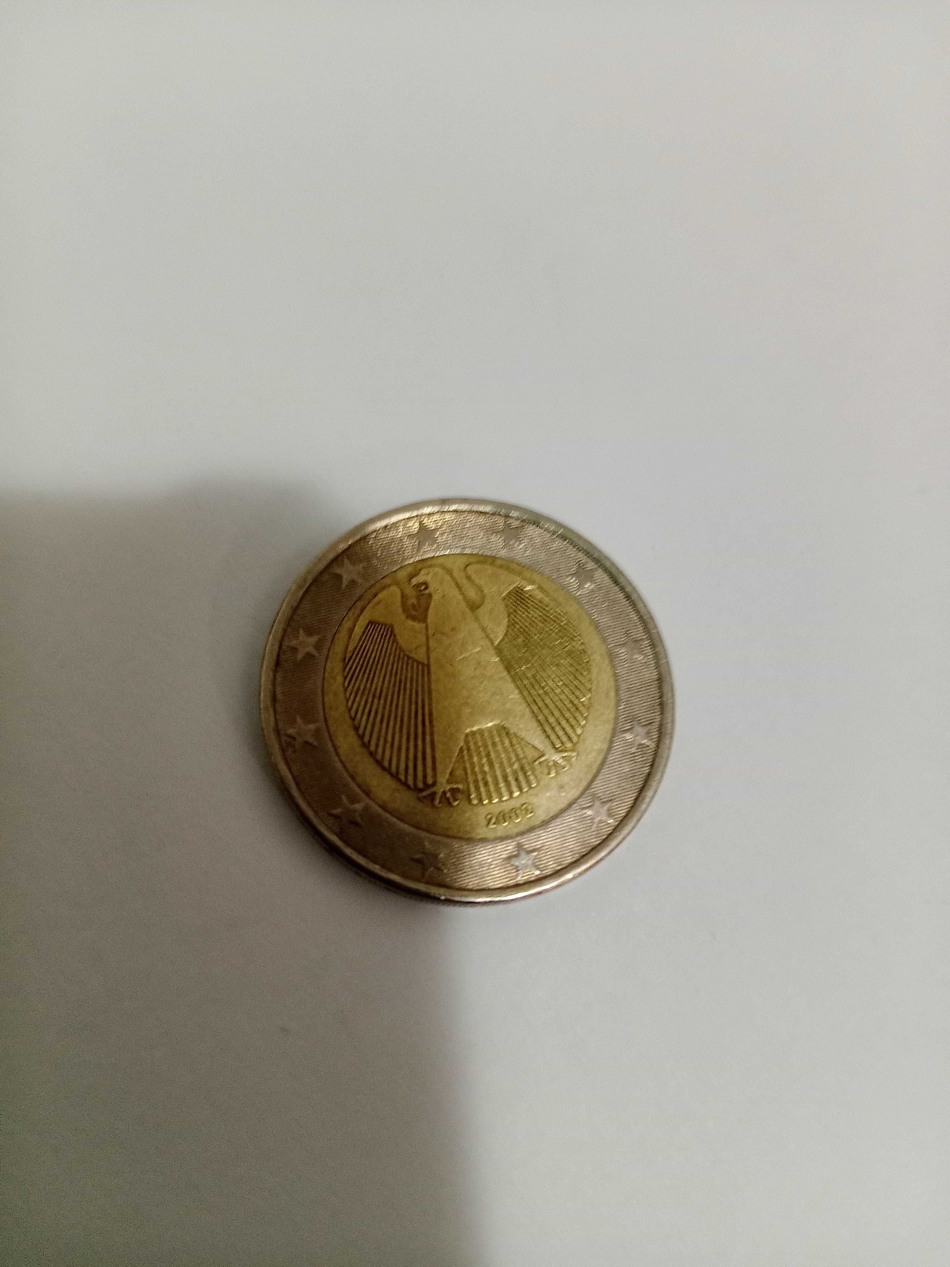 Moedas raras de 2 e 1 euro