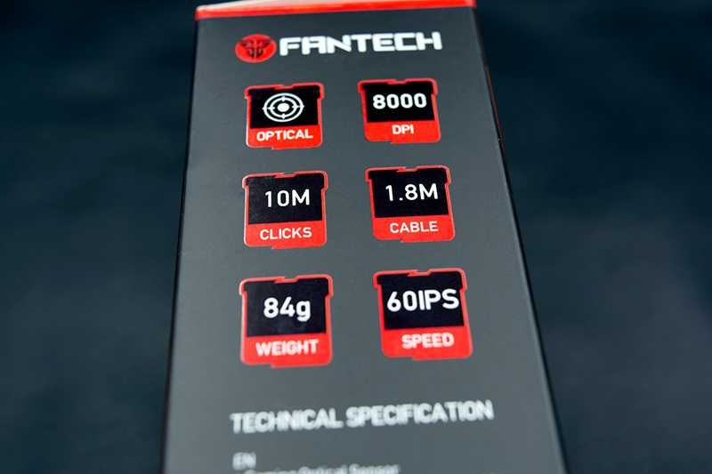 Rato com Cabo USB Gaming da Fantech