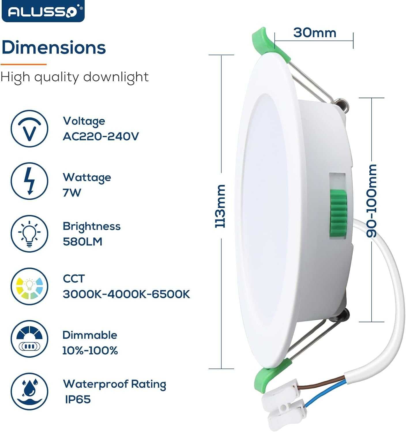 Oprawy sufitowe LED ALUSSO 7 W