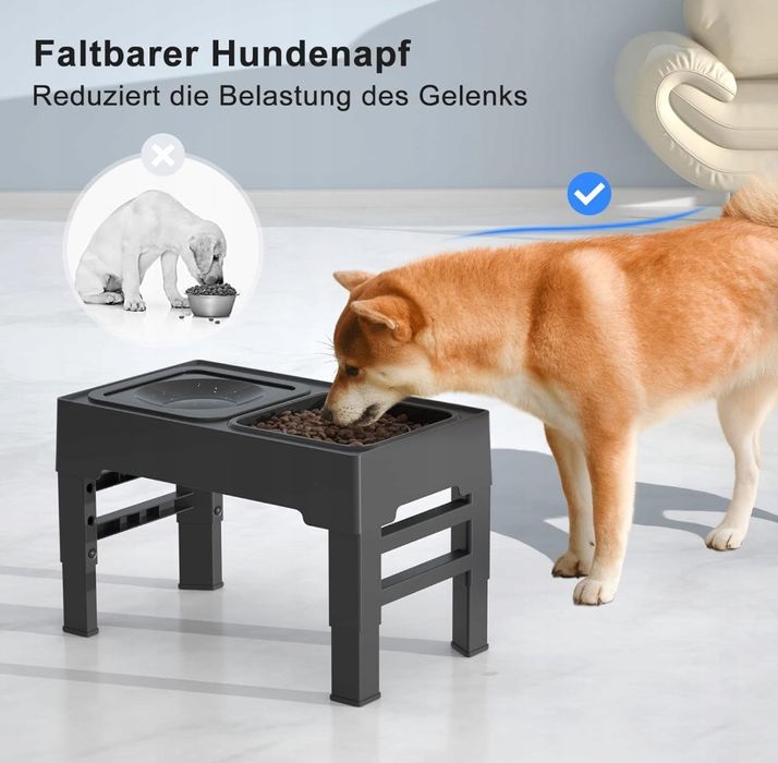 Podwyższona Miska Dla Psa Els Pet 2W1 Regulowana Wysokość