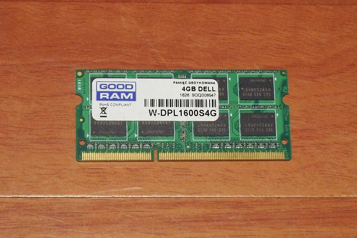 Pamięć laptopowa GoodRAM 4GB DDR3 1600MHz