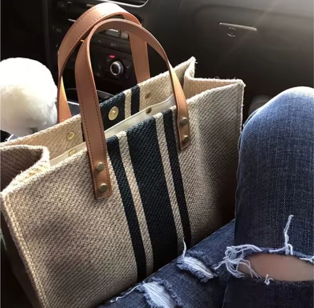 Tote bag listonoszka torebka prostokątna materiałowa koszyk duża torba