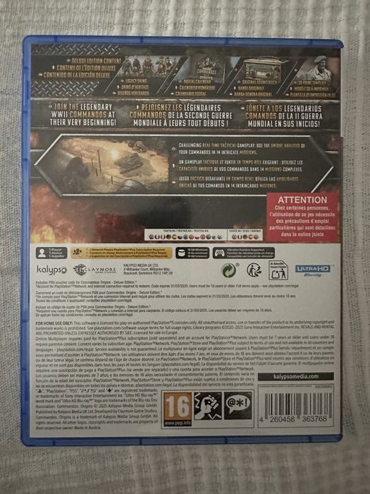 Jogo PS5 Commandos