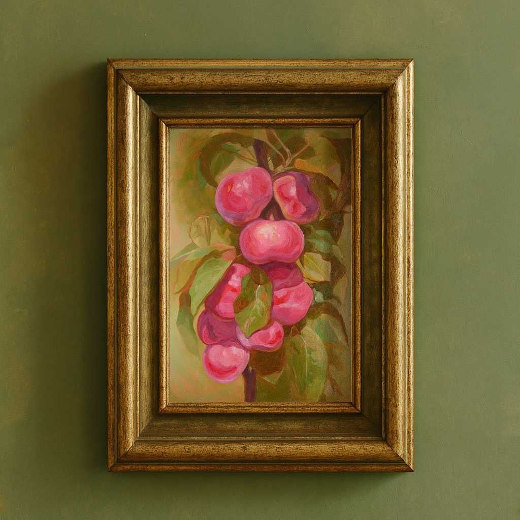 Obraz olejny "Jabłka" – 20×30 cm