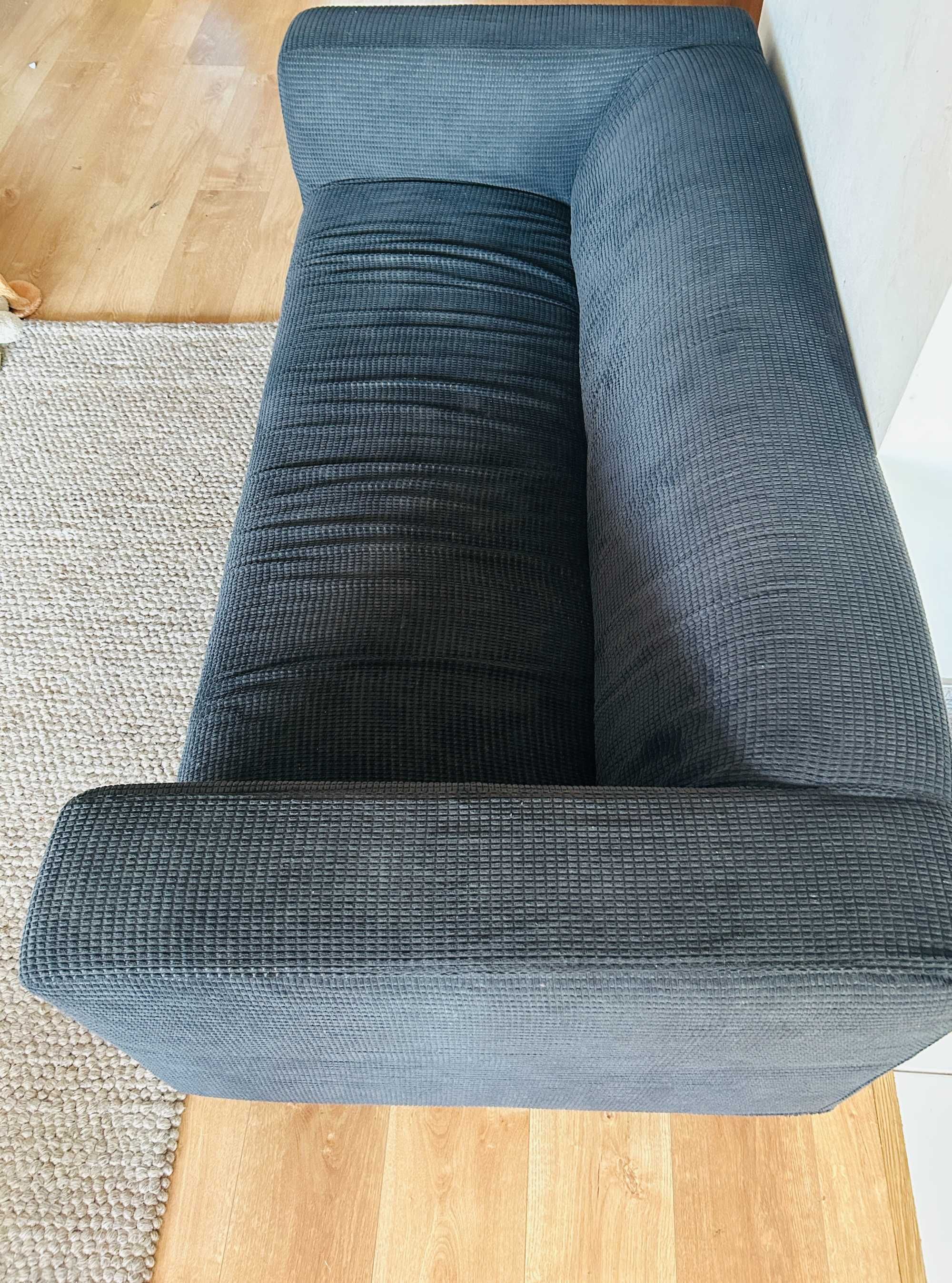 Klippan Ikea kanapa sofa 2-osobowa, Vansbro czarny czarna