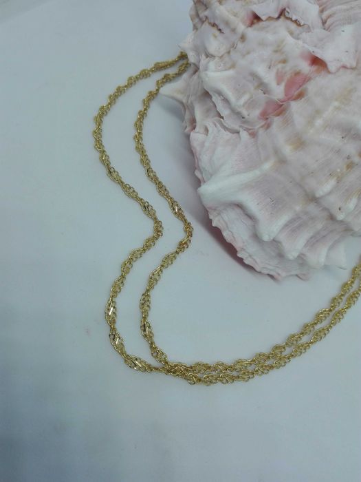 Złoty łańcuszek wzór singapur złoto 585 długość 60cm