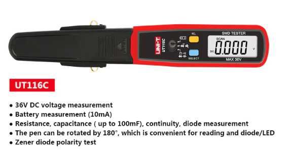 UNI-T ut116c smd testador